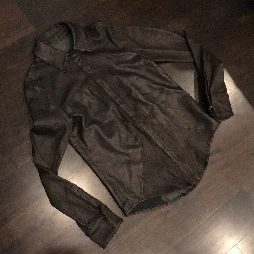 R+A Lamb Leather Shirt